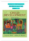 Test Bank For Child Development  10th Edition by Laura E. Berk Chapters 1 - 15