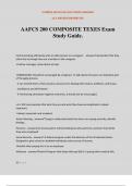 AAFCS 200 COMPOSITE TEXES Exam Study Guide.