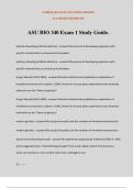 ASU BIO 340 Exam 1 Study Guide.