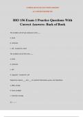 BIO 156 Exam 1 Practice Questions With Correct Answers- Back of Book