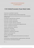 C211 Global Economics Exam Study Guide.