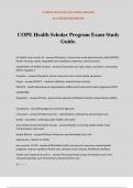 COPE Health Scholar Program Exam Study Guide.