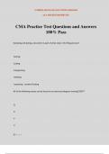 CMA Practice Test Questions and Answers 100% Pass