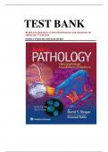 Test Bank For Rubin's Pathology: Clinicopathologic Foundations of Medicine 7th Edition by Strayer, All 34 Chapters Covered  ||Complete A+ Guide