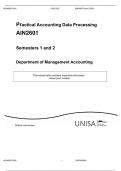 Practical Accounting Data Processing AIN2601