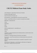 CSE 512 Midterm Exam Study Guide.