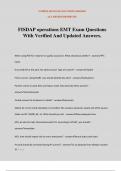 FISDAP operations EMT Exam Questions With Verified And Updated Answers.