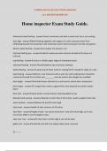 Home inspector Exam Study Guide.