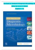 Test Bank For Textbook Of Diagnostic Microbiology 7th  Edition By Connie R. Mahon Chapters 1 - 41