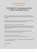 INFS 4400 CH 1 Exam Questions With Verified And Updated Answers