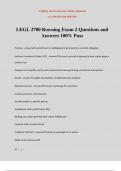 LEGL 2700 Roessing Exam 2 Questions and Answers 100% Pass