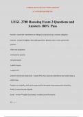 LEGL 2700 Roessing Exam 2 Questions and Answers 100% Pass