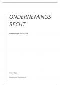 Lesnotities ondernemingsrecht 23/24