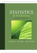 STATISTICS FOR THE LIFE SCIENCES 4TH EDITION