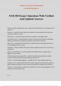 NUR 505-Exam 2 Questions With Verified And Updated Answers