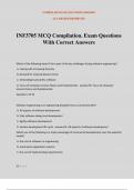 INF3705 MCQ Compilation. Exam Questions With Correct Answers