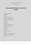 NSG 6420 MIDTERM EXAM STUDY GUIDE.