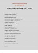 NUR155 EXAM 2 Galen Study Guide