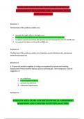 CHAMBERLAIN COLLEGE OF NURSING NR 509 APEATEST (HEENT) NR 509 APEA EXAM 2019 (HEENT) ADVANCED PHYSICAL ASSESSMENT- QUESTIONS ANDANSWERS WITH EXPLANATIONS., (COMPLETE ANSWERS)  2024; 100% TRUSTED Complete, trusted solutions and explanations.