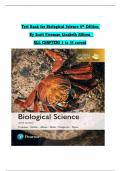 Test Bank - Biological Science, 6th Edition (Freeman, 2017) Chapter 1-54 | All Chapters