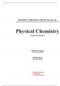 Solutions for Physical Chemistry, Thermodynamics, Statistical Thermodynamics, and Kinetics, 4th edition by Engel (All Chapters included)