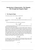 Magnetostatics. The Magnetic Dipole Moment