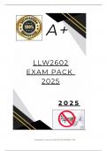 LLW2602 EXAM PACK  2025