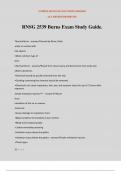 RNSG 2539 Burns Exam Study Guide.