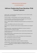 Software Engineering Exam Questions With Correct Answers