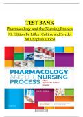 Exam Materials for Pharmacology and the Nursing Process 9th Edition by Linda Lane Lilley RN PhD, Shelly Rainforth Collins PharmD, Julie S. Snyder MSN RN MEDSURG-BC - Complete, Detailed and latest Test Bank. All Chapters (1-58) Included.