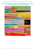 TESTBANK FOR ADVANCED HEALTH ASSESSMENT & CLINICAL DIAGNOSIS IN PRIMARY CARE 7TH EDITION