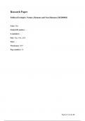 Political Ecologies - Individual Research Paper (example) 