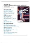 Test Bank for Memmler's the Human Body in Health and Disease, Enhanced Edition 14th Edition By Barbara Janson Cohen, Kerry L. Hull Chapter 1-25