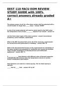 EEST 110 FACU EOM REVIEW STUDY GUIDE with 100- correct answers already graded A+