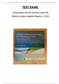 Test Bank For Pharmacology For Nursing Care, 9th Edition By Lehne, Consists of 58 Complete Chapters, ISBN: 978-0323321907