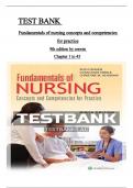 Test Bank - Fundamentals of Nursing 9TH Edition By Craven – Complete All Chapters ISBN:9781975120429