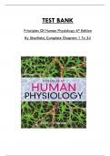 Test Bank For Principles Of Human Physiology 6th Edition By Stanfield, Consists of 24 Complete Chapters, ISBN: 978-0134169804