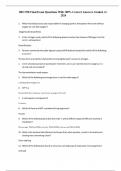 BIO 250 Final Exam Questions With 100% Correct Answers Graded A+ 2024