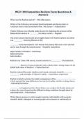 WGU C100 Humanities Realism Exam Questions & Answers