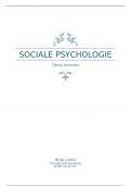 Samenvatting Social Psychology, Global Edition -  Sociale Psychologie (500305-B-6)