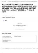 ATI PEDS PROCTORED EXAM 2023 NEWEST ACTUAL EXAM COMPLETE 70 QUESTIONS WITH DETAILED VERIFIED ANSWERS (100% CORRECT ANSWERS ) ALREADY GRADED A+ // BRAND NEW!!