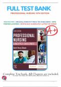 Test Bank For Professional Nursing 10th Edition By Black  (Chapter 1-16) 9780323776653 Complete Questions And Answers