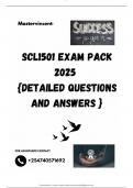 SCL1501 EXAM PACK 2025  {DETAILED QUESTIONS AND ANSWERS }