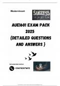 AUE1601 EXAM PACK 2025  {DETAILED QUESTIONS AND ANSWERS }