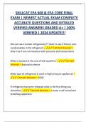 SKILLCAT EPA 608 & EPA CORE FINAL  EXAM | NEWEST ACTUAL EXAM COMPLETE  ACCURATE QUESTIONS AND DETAILED  VERIFIED ANSWERS GRADED A+ | 100%  VERIFIED | 2024 UPDATE!!!