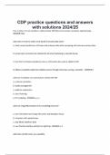 CDP practice questions and answers with solutions 2024/25