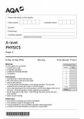 AQA A Level Physics Paper 1 2024 Question Paper [VERIFIED]