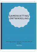 Samenvatting ontwikkelingspsychologie