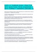 EAPS 117 PURDUE EXAM 1 PRACTICE WITH QUESTIONS FROM HOMEWORK 1 WITH CORRECT ANSWERS (GRADED A)