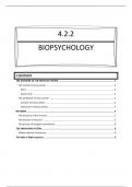 AQA Psychology A-Levels - 4.2.2 Biopsychology